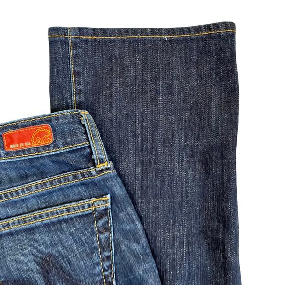 AG Adriano Goldschmied 27/28 The Jessie Curvy Boot Fit Low Rise Jeans Dark Wash - Picture 16 of 16